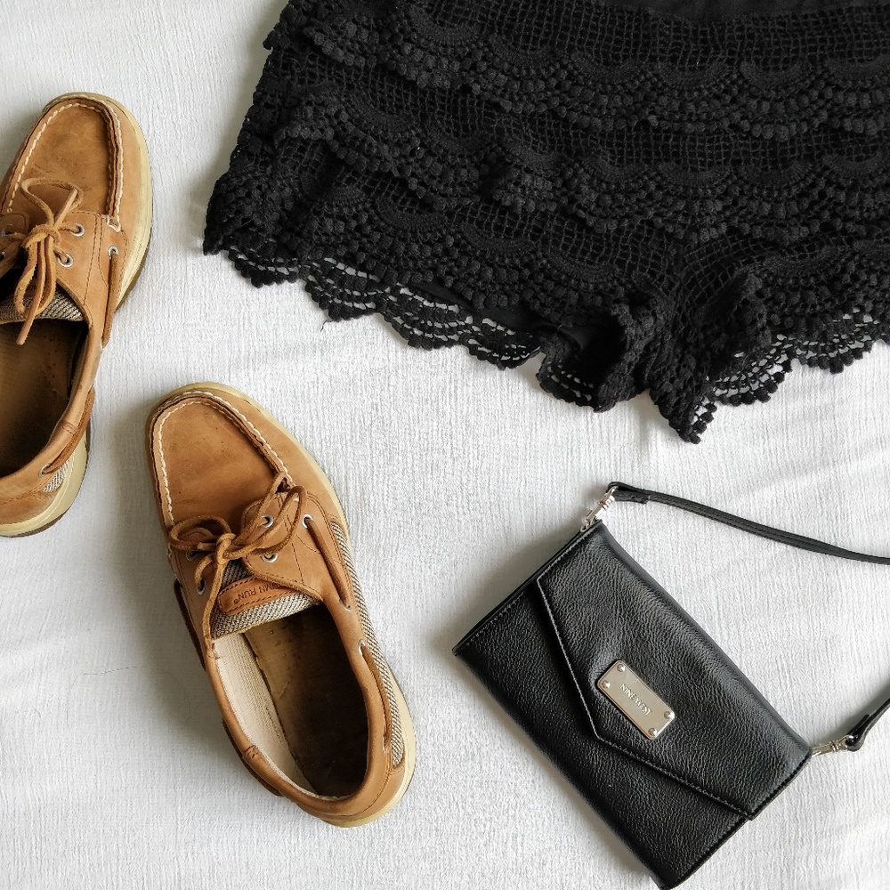 Black Lace Shorts